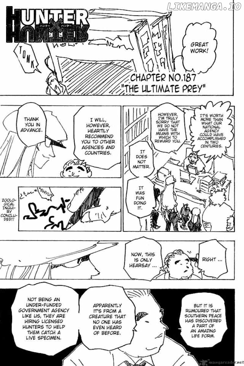 Hunter x Hunter, Chapter 187 image 01